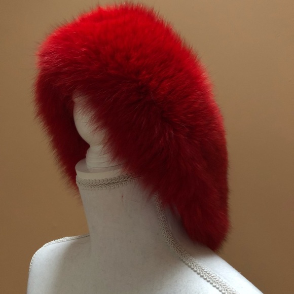 🔥Red Fox Fur Headband - Picture 4 of 8